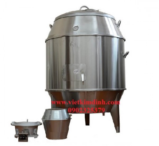 Lò quay vịt dùng gas và than phi 900mm
